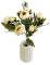Buchet de Ranunculus x5 28cm crem flori artificiale
