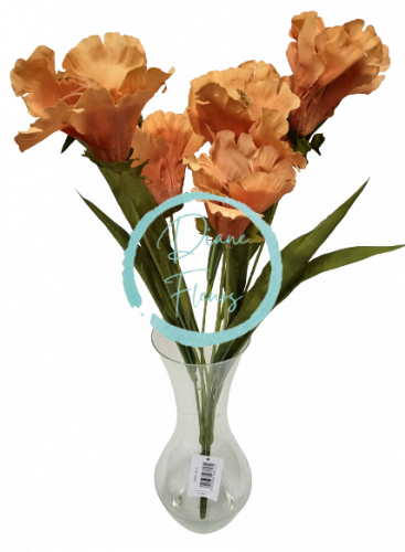 Artificial Iris Bouquet 60cm Brown