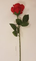 Pączek róży czerwony 66cm sztuczny