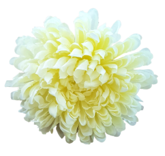 Cvetna glavica krizanteme O 16cm krem umetna