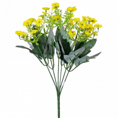 Artificial kalanchoe bouquet 28cm yellow