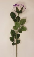 Růže levandulová 74cm umělá