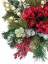 Žalobni aranžman umjetna božićna zvijezda, bobice, eukaliptus i dodaci 36cm x 33cm