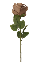 Růže hnědá 74cm umělá