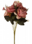 Ruže kytice ružová "9" 48cm umelá