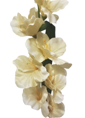 Gladiola kusová do vázy 78cm béžová umělá