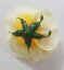 Główka kwiatu róży O 10cm st. żółty sztuczny