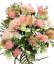 Голям букет от изкуствени розови цветя Thistle & Accessories 40 см