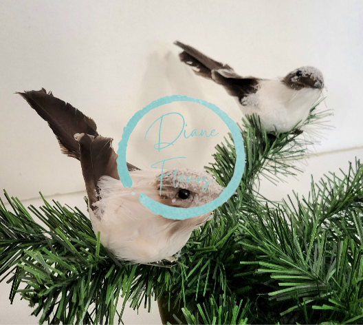 Vianočný vtáčik so štipcom 2ks 15cm x 4cm - cena je za 2ks