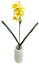 Umelý Narcis vetva 45cm sv. žltá