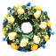 Funeral Wreath with Artificial Roses and Cornflowers Ø 60cm