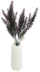 Decorazione verde artificiale 36cm viola