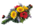 Kompozycja żałobna ekskluzywne sztuczne słoneczniki, maki, lawenda i dodatki 60cm x 30cm x 23cm