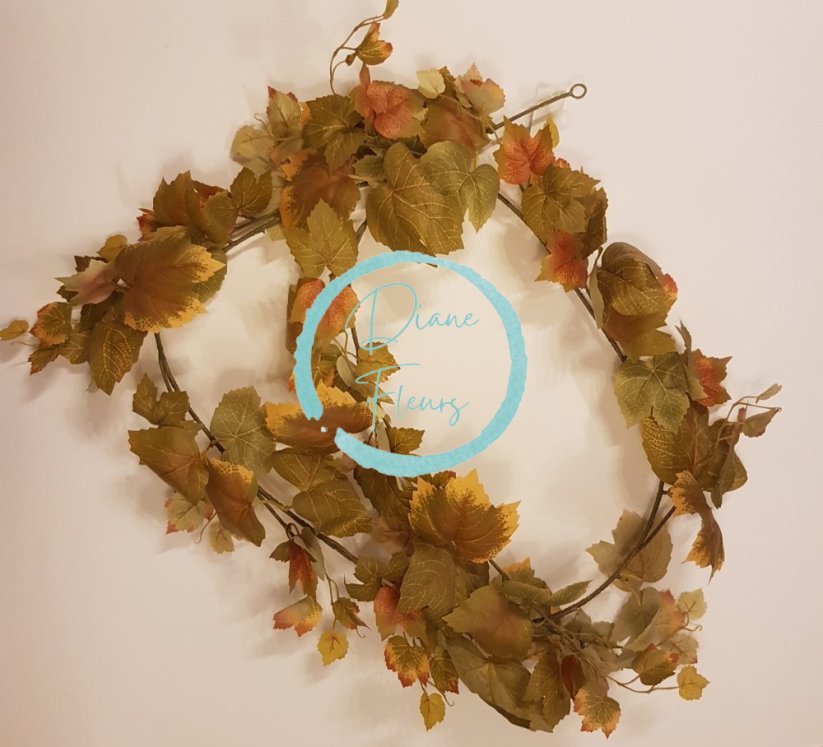 Girlanda z liści winorośli (winogrona) Jesień 180cm sztuczna