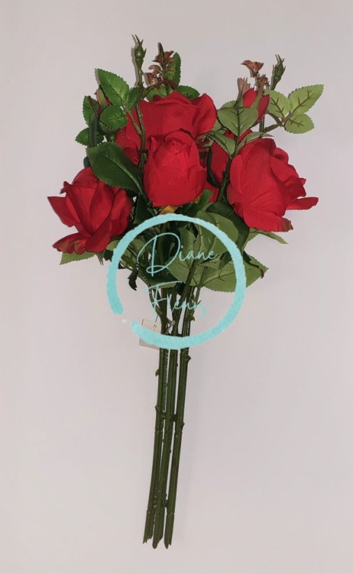 Buket ruže "7" crveni 47cm umjetni