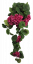 Umetna pelargonija Geranija plazeča x8 temno roza 70cm