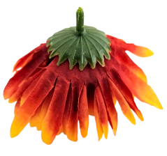 Cvetna glavica krizanteme O 10cm oranžna umetna