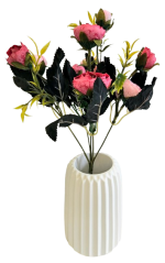 Artificial Ranunculus Bouquet x6 28cm Pink
