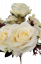Rózsák csokor krém x7 42cm művirág