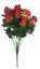 Künstliche Rosen Blume Rot "12" 45cm