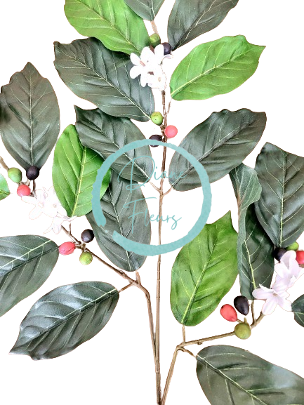 Artificial Decoration Twig coffee plant 58cm Green