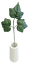 Dekorace list x3 35cm tm. zelený umělý