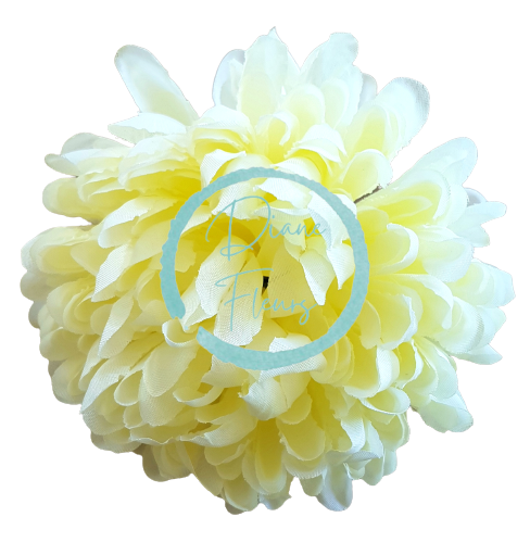 Cap de flori Crizantemă Ø 13cm crem flori artificiale