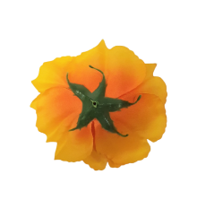 Růže hlava květu O 10cm oranžová umělá