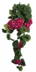 Künstliche Geranien (Pelargonien) Bush "8" Dunkelrosa 27,6 inches (70cm)
