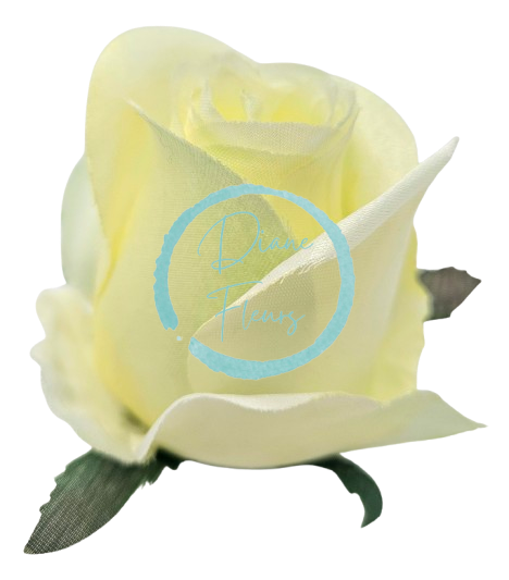 Cvetna glavica popka vrtnice 8cm x 6cm svetlo zelena umetna Cvetna glavica popka vrtnice 8cm x 6cm svetlo zelena umetna