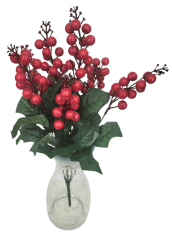 Decoration Berry bouquet x7 46cm