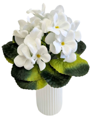 Künstliche Violette Weiß 23cm