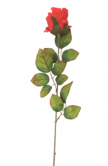 Mug de trandafir artificial pe tulpină 64cm roșu
