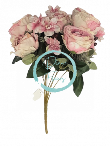 Buchet de trandafir "9" 43 roz flori artificiale