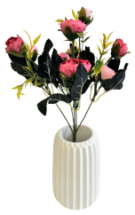 Ranunculus kytica x6 28cm ružová umelá