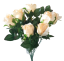 Buchet de trandafiri bej "12" 45cm flori artificiale