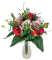 Artificial Exclusive Garden Hand Tied Bouquet Roses, Eucalyptus and Accessories 50cm