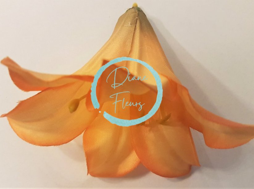 Glava cvijeta ljiljana O 14cm Umjetna naranča