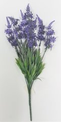 Cvet sivke x7 42cm modra umetna