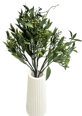 Изкуствена зелена декорация 38 см