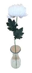 Künstliche Chrysantheme am Stiel Exclusive 60cm Weiß