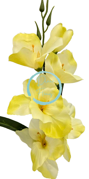 Umetna gladiola mala 52cm rumena
