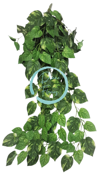 Dekorácia ťahač zelená Pothos 90cm umelá