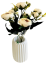 Artificial Ranunculus Bouquet x6 28cm Cream