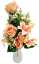 Exclusive artificial bouquet Roses, Lilies and accessories x13 54cm x 30cm Orange