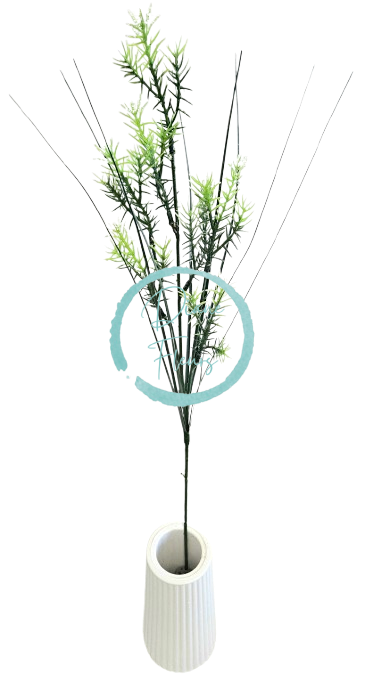 Dekorace přízdoba asparagus zeleň umělá 58cm