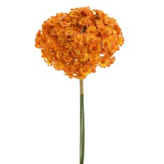 Dekorácia prízdoba Achillea zväzok umelá 32cm oranžová