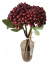 Mesterséges bogyó csokor 27cm sötét vörös művirág