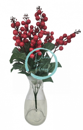 Decoration Berry bouquet x7 46cm