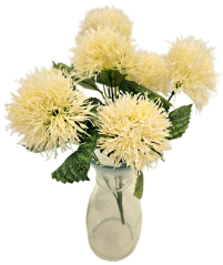 Künstliche Distel & Zubehör strauß 38cm Creme